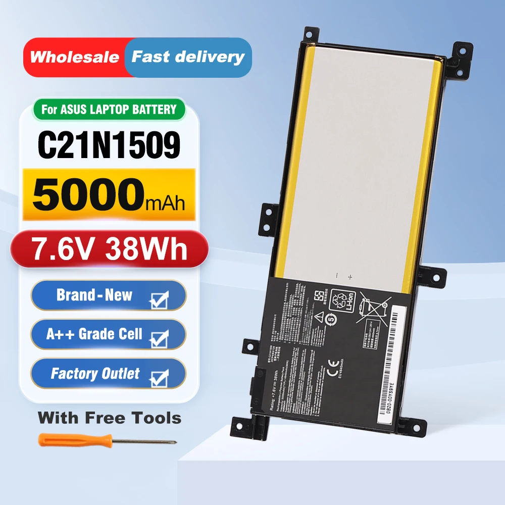 

ETESBAY C21N1509 Laptop Battery Replacement for Asus Vivobook X556UA X556UB X556UF 7.6V 38Wh