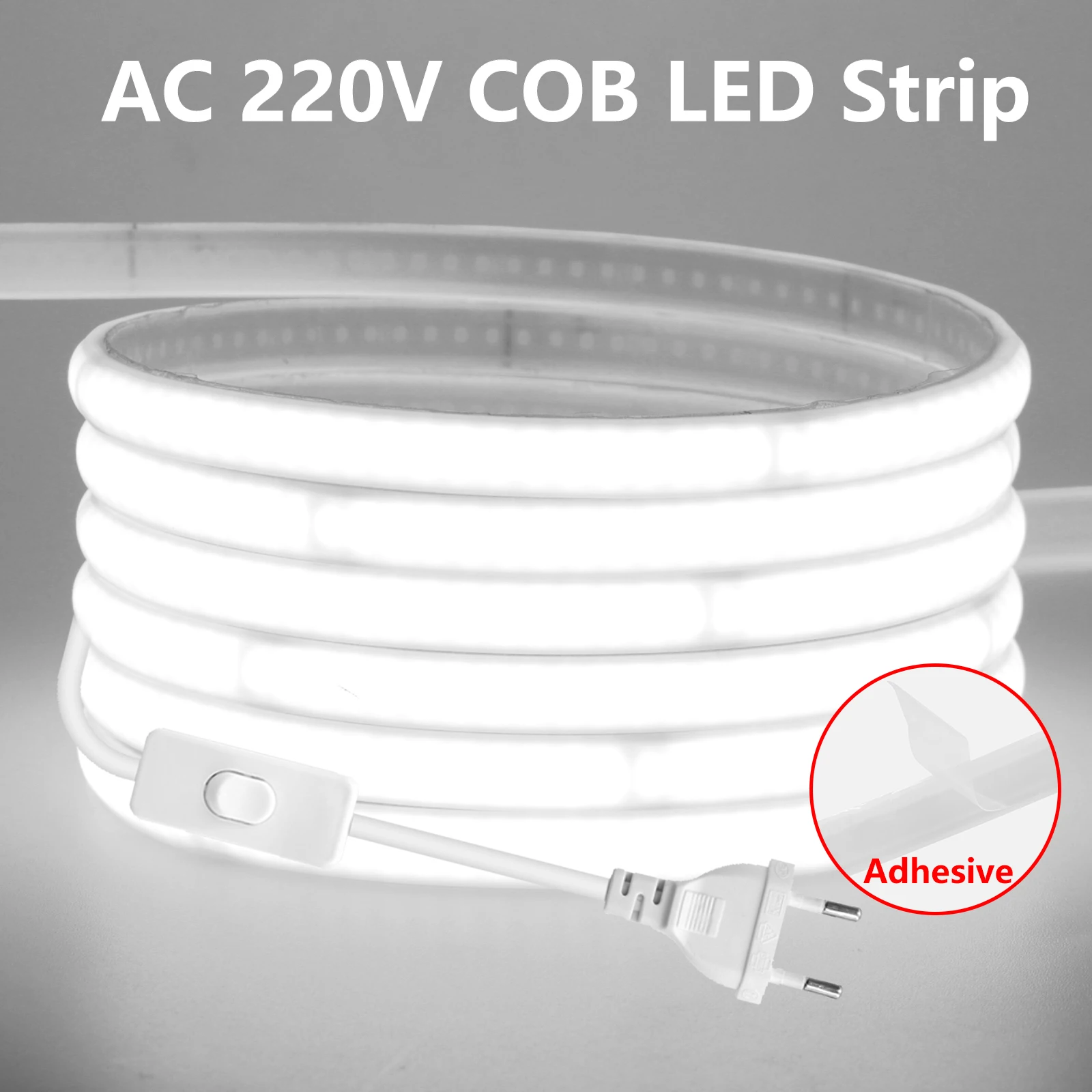 fita-led-adesiva-220v-de-alta-luminosidade-cob-para-iluminacao-de-ambientes-fita-flexivel-a-prova-d'Agua-para-iluminacao-de-jardins-exteriores
