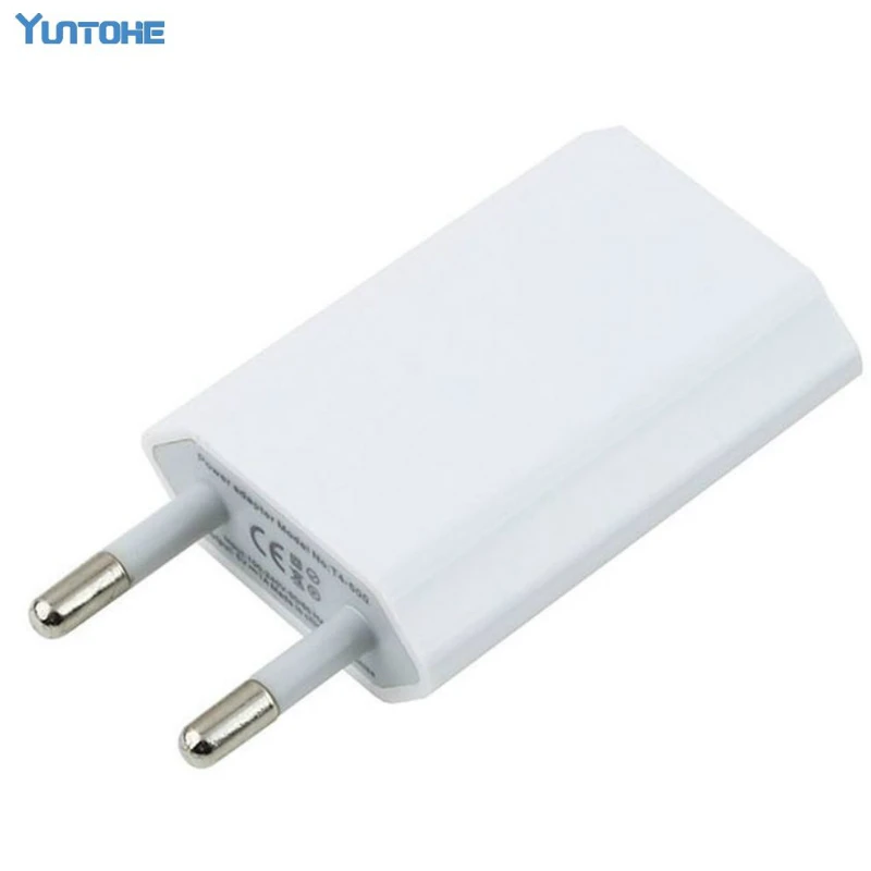 1000 pz/lotto Bianco UE Della Parete del USB del Caricatore Della Casa AC Adapter Spina di UE del Caricatore del Usb di UE per il Telefono Cellulare