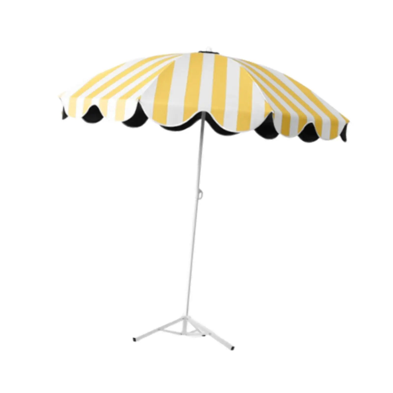

Garden Umbrella Protection Yellow and White Striped for Travel Camping Pool