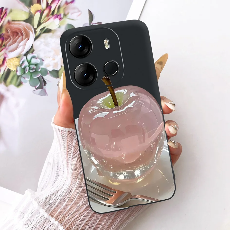 ل Tecno Spark Go 2023 حافظة BF7n موضة جديدة زهرة لينة سيليكون الهاتف الغطاء الخلفي ل Tecno Pop 7 Pro pop7 BF6 BF7 BF7h قذائف #2