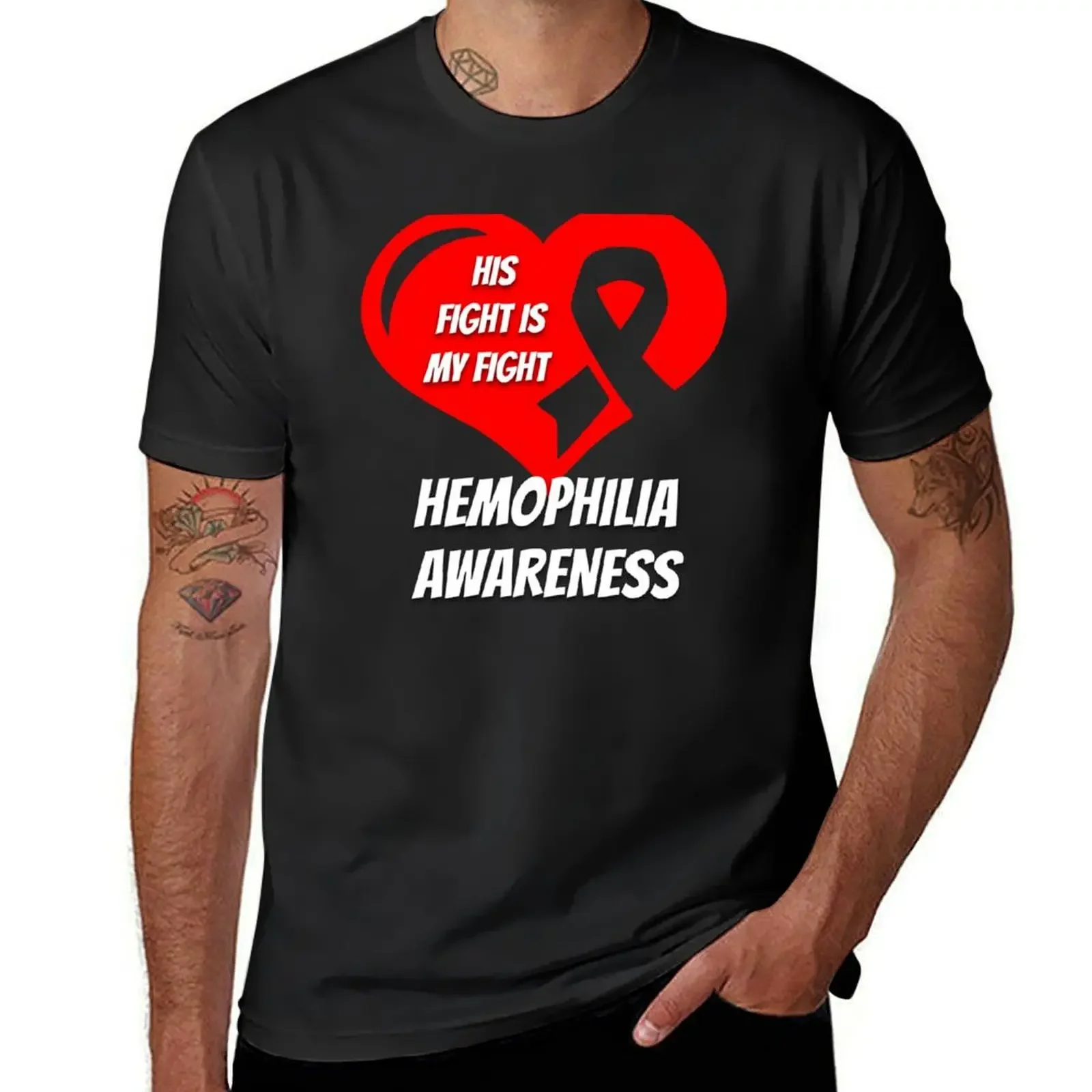 Hemophilia Awareness T-Shirt animal prinfor boys boys animal print t shirt men 100℅ cotton