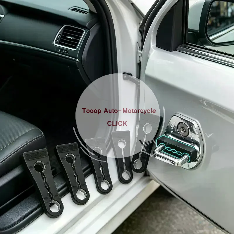4Pcs Universal Car Door Lock Damper Buffer Shockproof Anti-Scratch Fit All Popular Car Models Produced 2004 to 2024