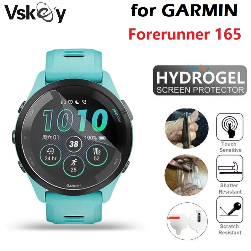 10 adet TPU hidrojel yumuşak ekran koruyucu için Garmin öncüsü 165 akıllı saat HD temizle koruyucu Film