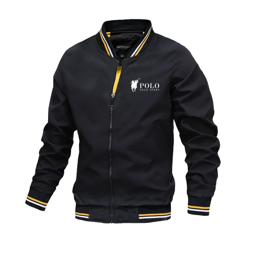 2026 Frühling Sommer Bomberjacke Herren Schwarz Lässig Slim Fit Baseball Herrenjacken Neue Herbstmode Hochwertige Jacken für Männer