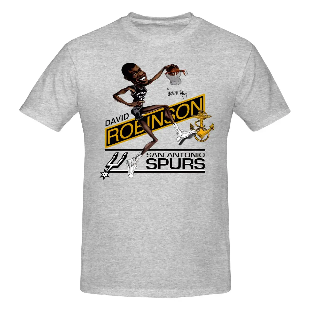 DAVID ROBINSON Men T-shirt Sport Grey Unisex all sizes S to 5XL 2F1425