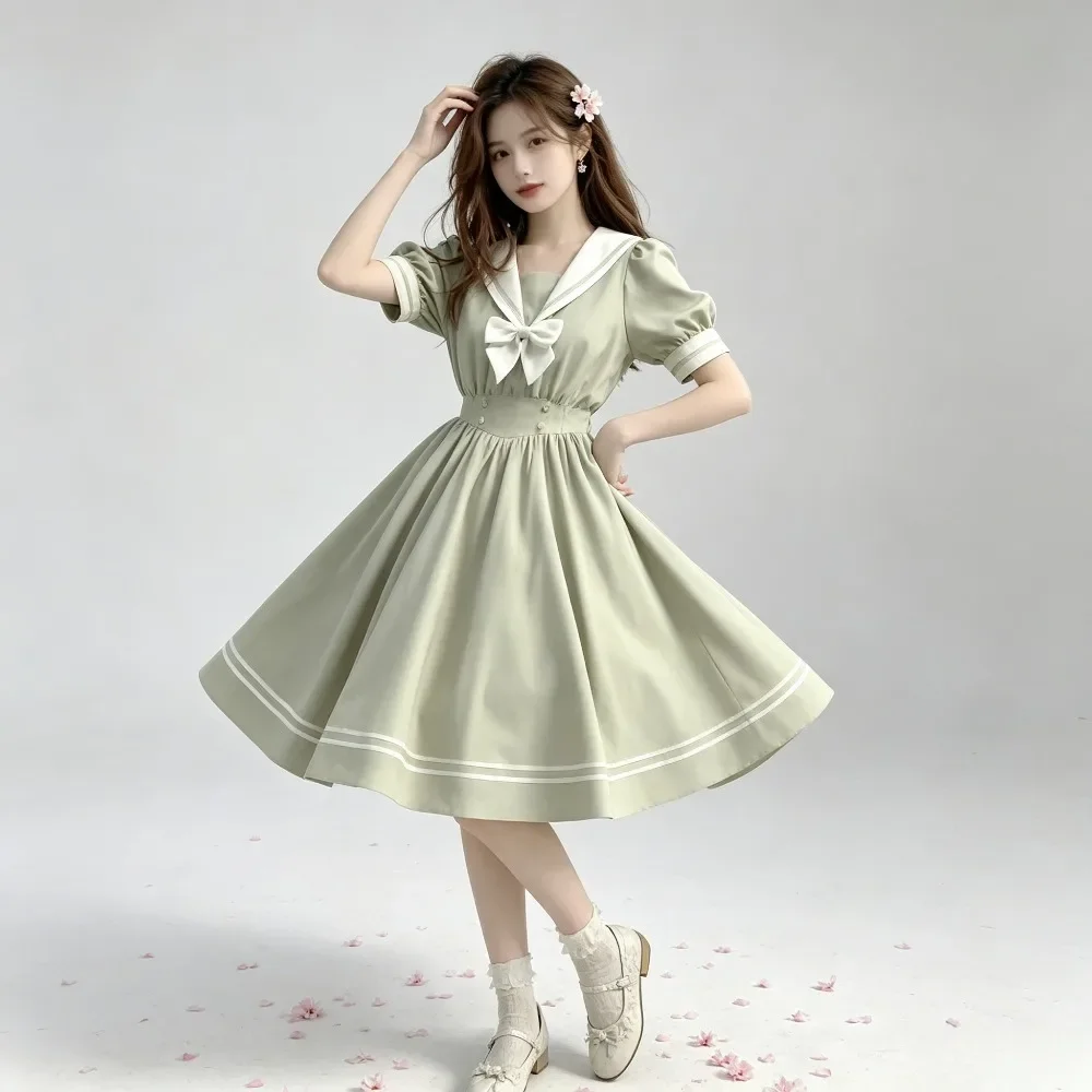 japanese-summer-jk-one-piece-dress-with-navy-collar-bow-waist-slim-student-outfit-school-uniform-for-campus-look-anime-cosplay