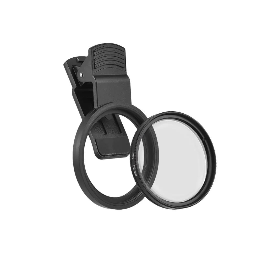 Mobiele telefoon camera HD lens clip-on polarisator filter lens clip draagbare 52 mm CPL filter voor iPhone 16 Xiaomi camera-accessoires