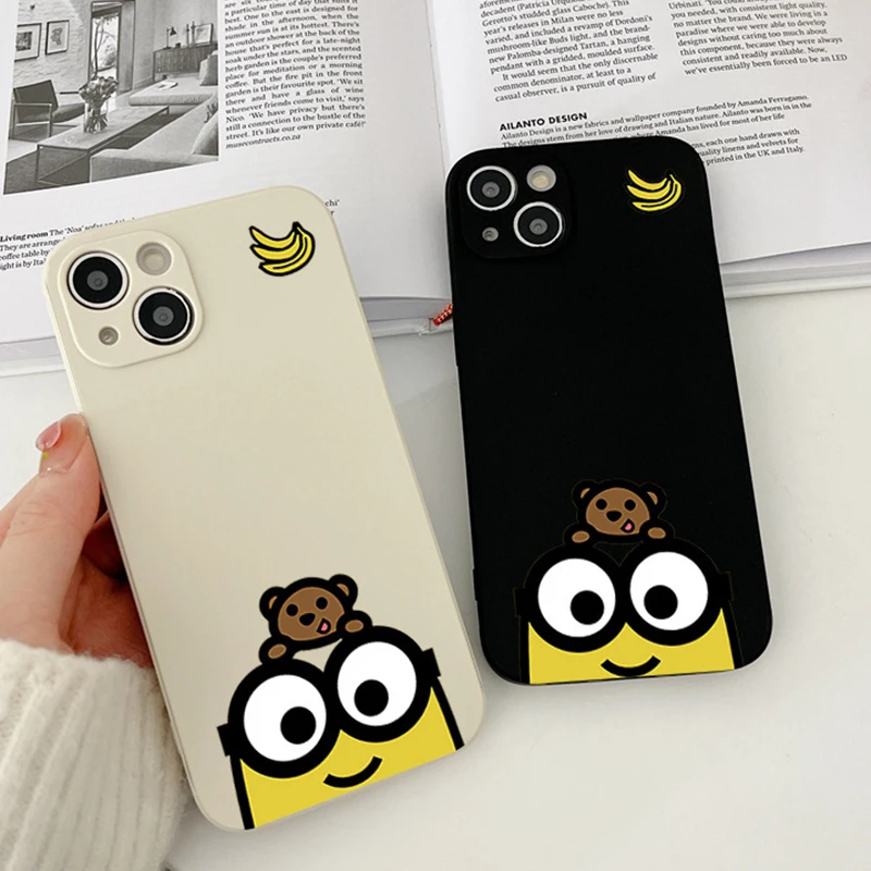 

Despicable Me Minion Kawaii Cartoon Iphone5/14/13/12 Couple Phone Case Creative Protective Case Birthday Gift