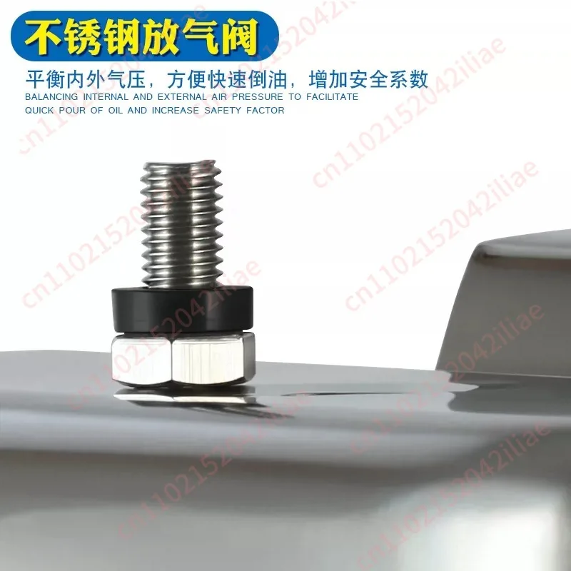 1pcs Thickened 304 Stainless Steel  Drums, 5-liter, 15-liter, 10L  Drums,  Cans,  Drums Fuel Tanks