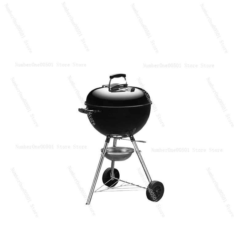 

Charcoal BBQ Grill Household Outdoor Round Carbon BBQ Grill Siding Tea