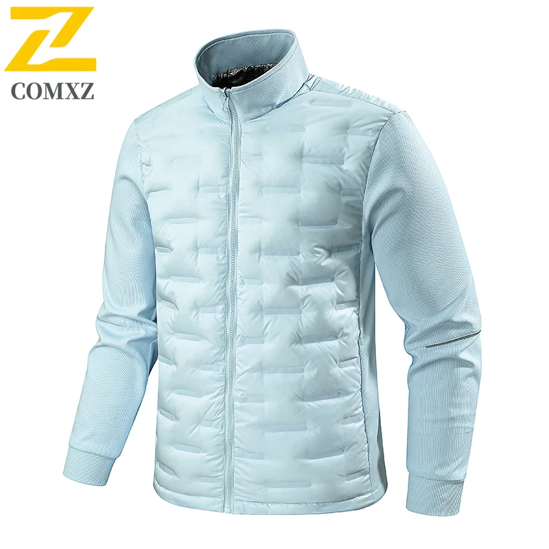 الرجال أسفل سترة 2025 الأبيض أوزة الصوف الجرافين سميكة الدافئة الوقوف طوق سترة قطن في الهواء الطلق موضة تنوعا سستة معطف #4