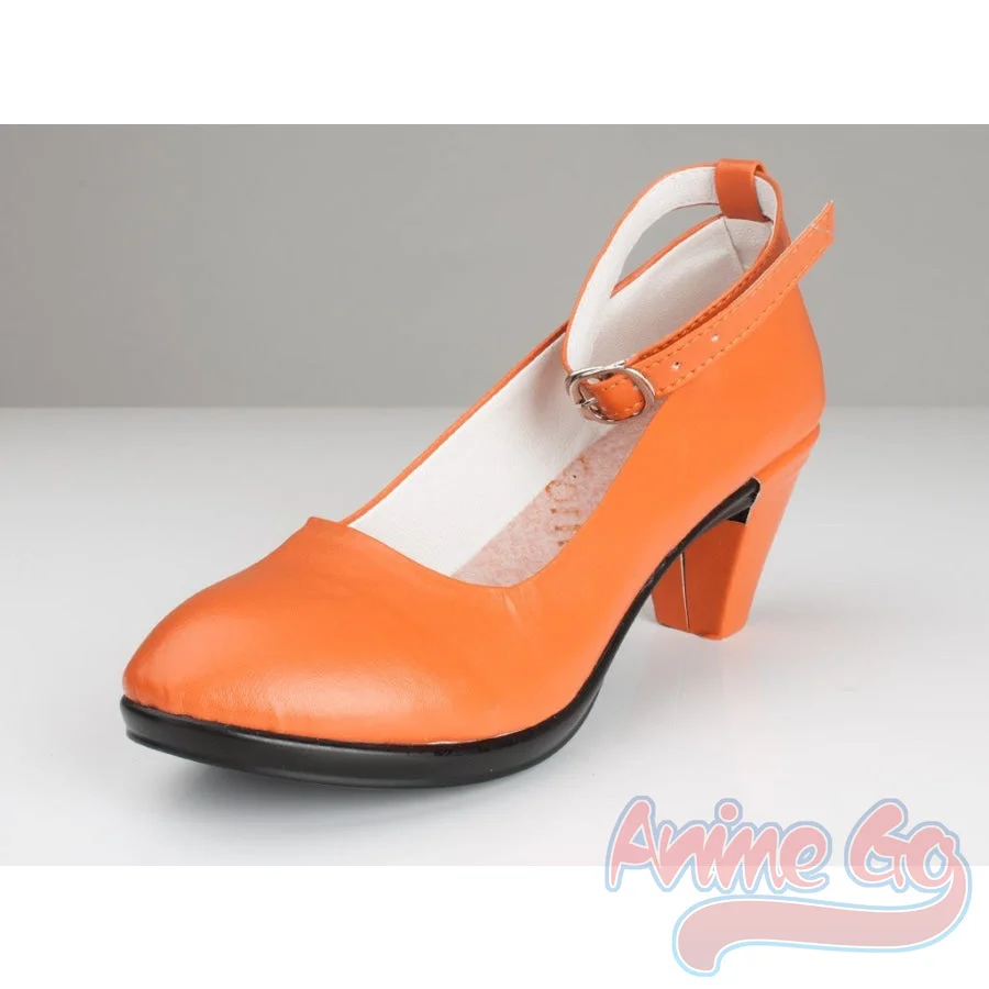 Anime Sailor Venus Aino Minako Cosplay Shoes Women High Heels Orange mp000598