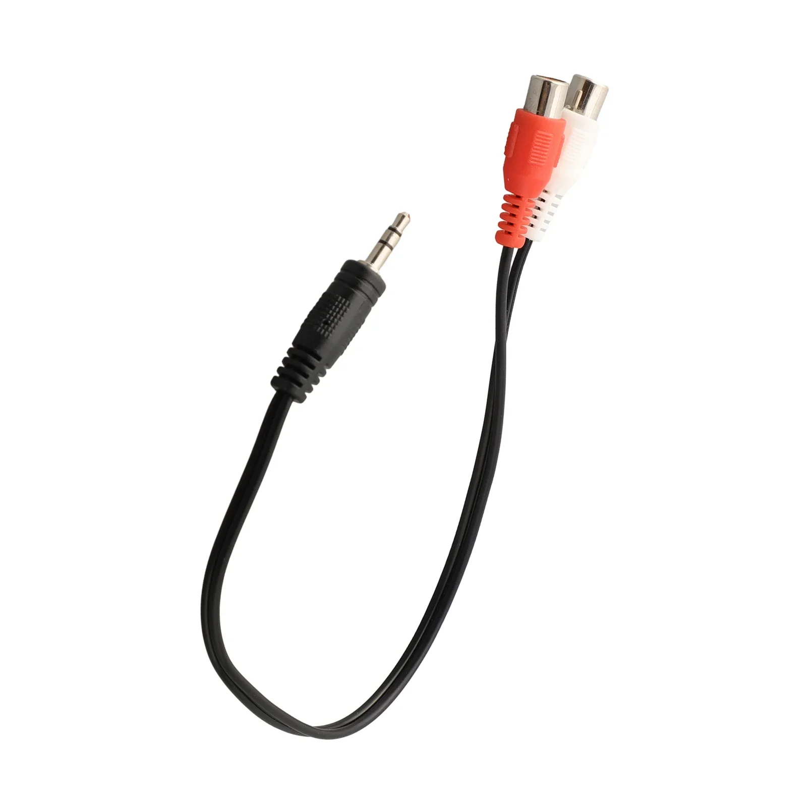 Złoty 3,5 mm 1/8 Stereo żeński Mini Jack do 2 męskich wtyczek Adapter Kabel audio Y Dwukierunkowy adapter łączy pudełka TV