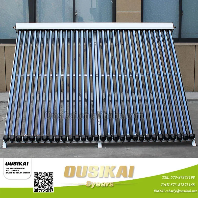 High Standard Collector Vacuum Tube with Heat Pipe for European Market