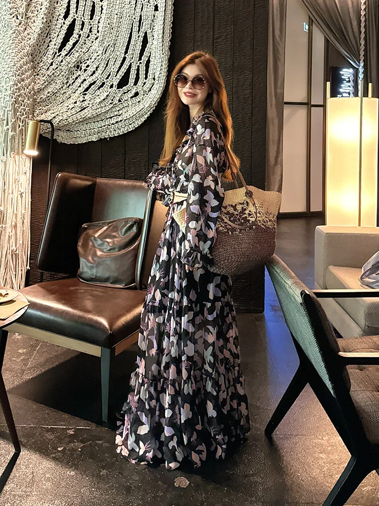 

Летний женский модный костюм-двойка: красивый комплект с V-образным вырезом, длинными рукавами, повседневный, удобный, качественный, с юбкой