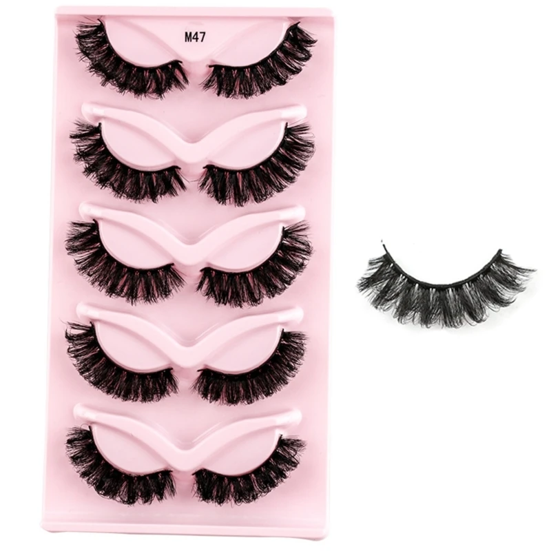 Natural 3D Mink-False Eyelashes Makeup Fake Eye Lashes Faux Make Up Beauty Tools Dropship