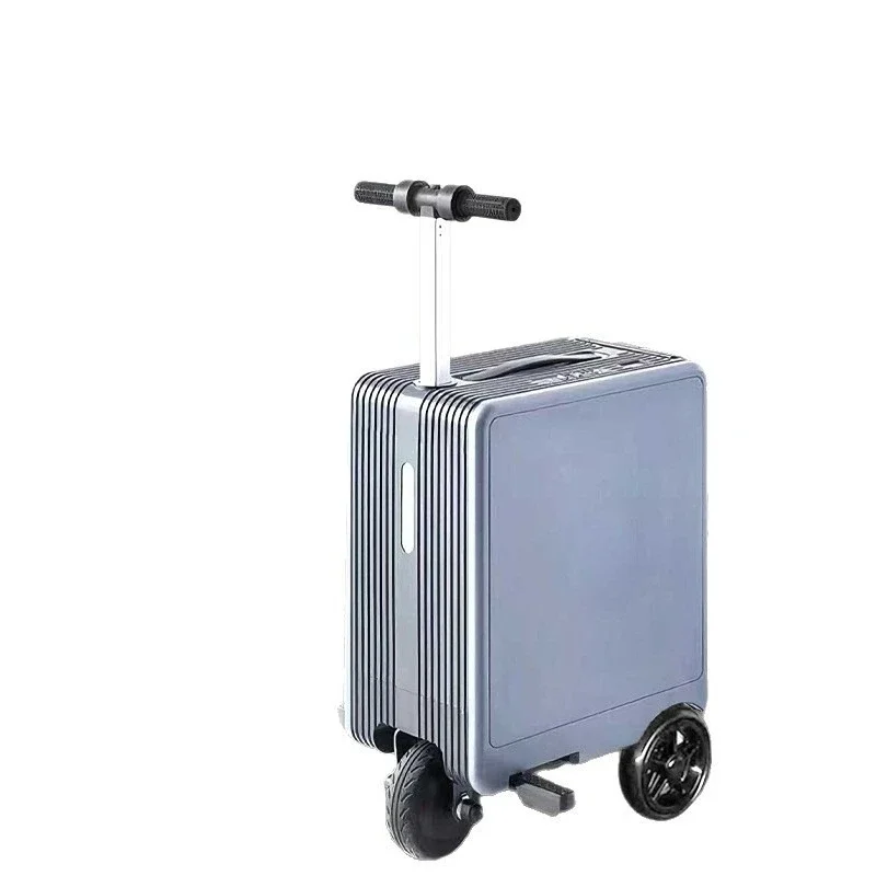 Maleta de cabina de 20 pulgadas con batería de larga duración, se puede usar en el avión y también para ciclismo.