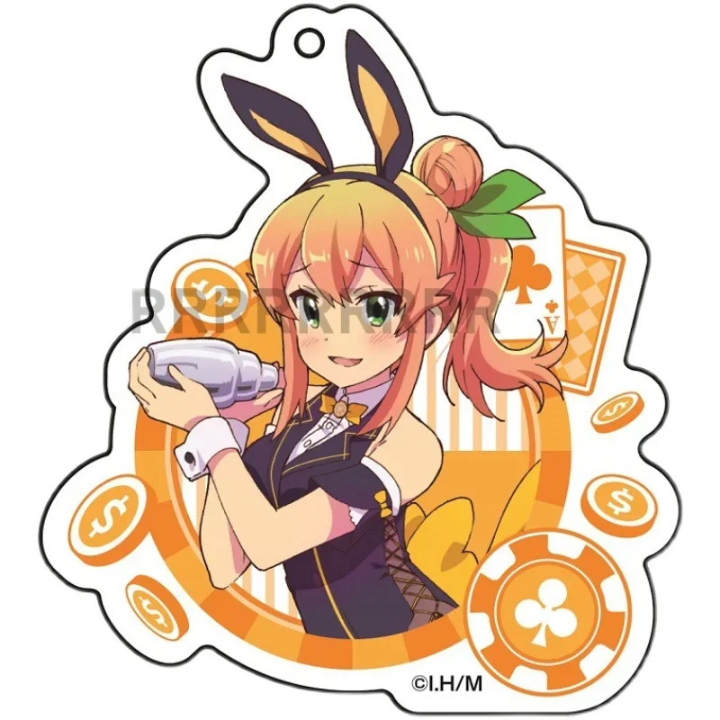 Jogo hinatsuki mikan yoshida youko chiyoda momo lilith chaveiro boneca anime acrílico chaveiro pingente para presente