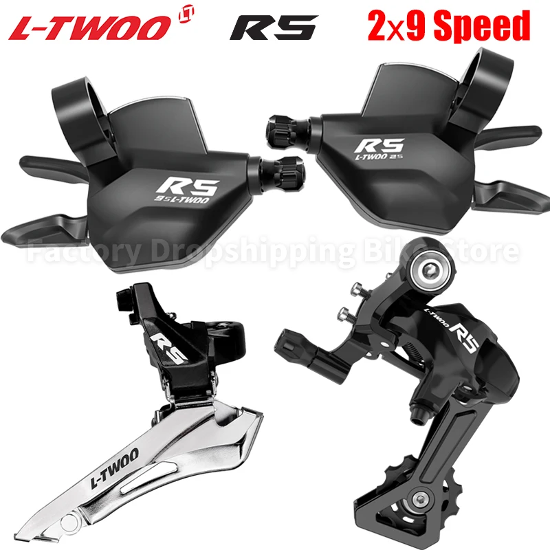 LTWOO R5 2x9 Speed Road Bike Flat Bar Trigger Shifter Levers Derailleurs Groupset Compatible Shimano Bicycle Parts