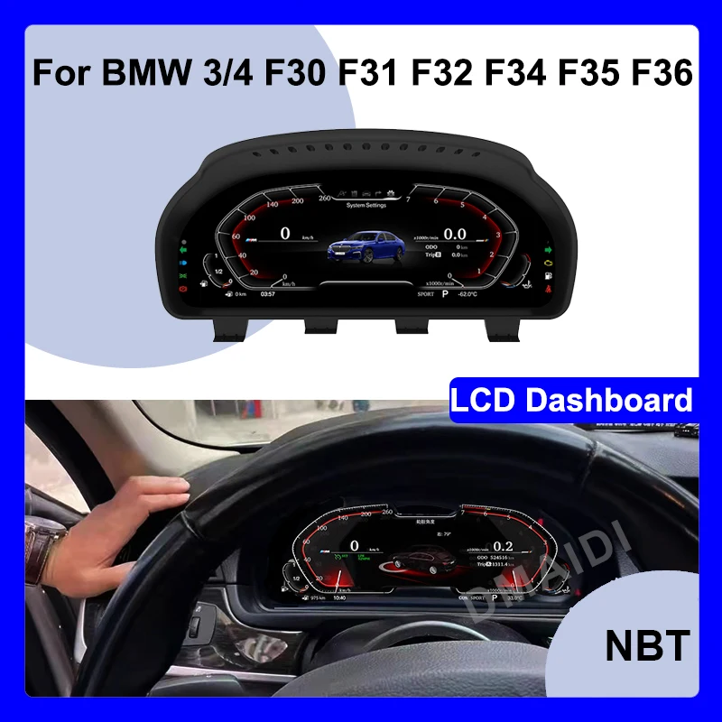 

For BMW 3 / 4 Series F30 F31 F32 F34 F35 2013-2019 12.5 Inch Car LCD Digital Dashboard Panel Instrument Cluster Speedometer