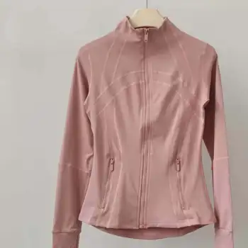 Yoga Clothing Jacket Women Slimming Running Training Sports Stand-up Collar Long-sleeved…
