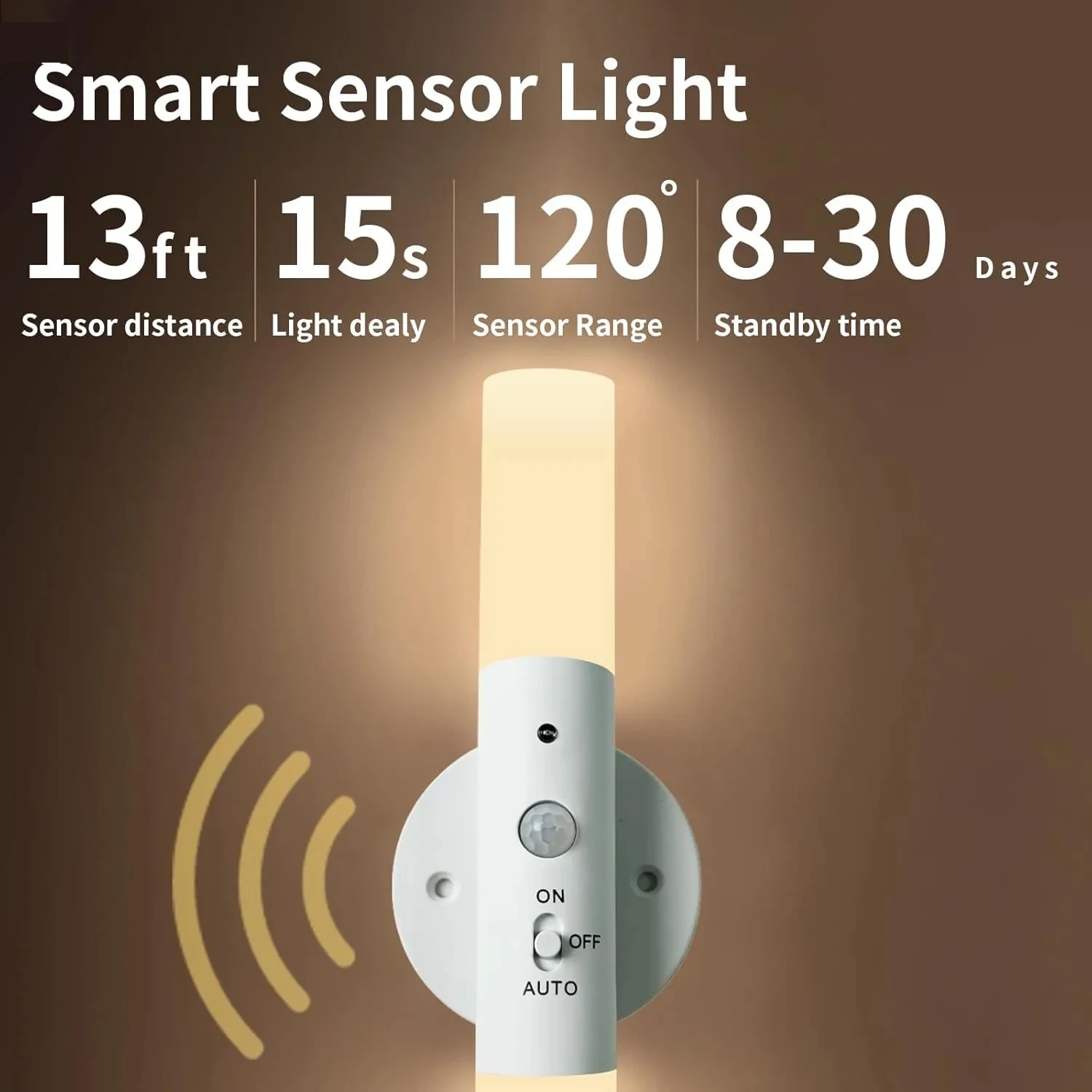 

Ночник с датчиком движения, перезаряжаемый, беспроводной, светодиодный настенный светильник 360° ° Вращающиеся магнитные светильники для кухни, комнаты, лестницы и шкафов