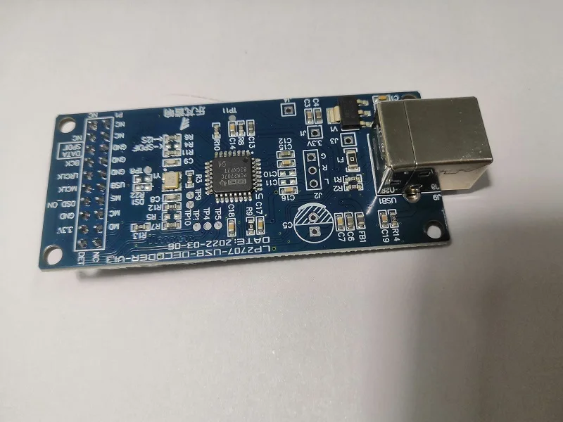 PCM2707/PCM2706 USB Interface I2S SPDIF Pins and Dimensions