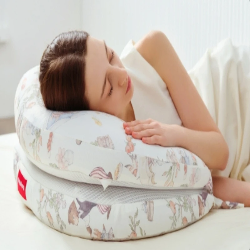 وسادة رضاعة 6 في 1، وسادة رضاعة طبيعية قابلة للتعديل للأمهات والأطفال، دعم الخصر، تصميم متعدد الارتفاع، مضاد للبصق #6