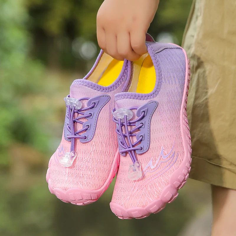 29-38# Children's Summer Wading Shoes Parent-Child Vacation Beach Swimming Shoes Student Quick Drying Water Sports Shoes