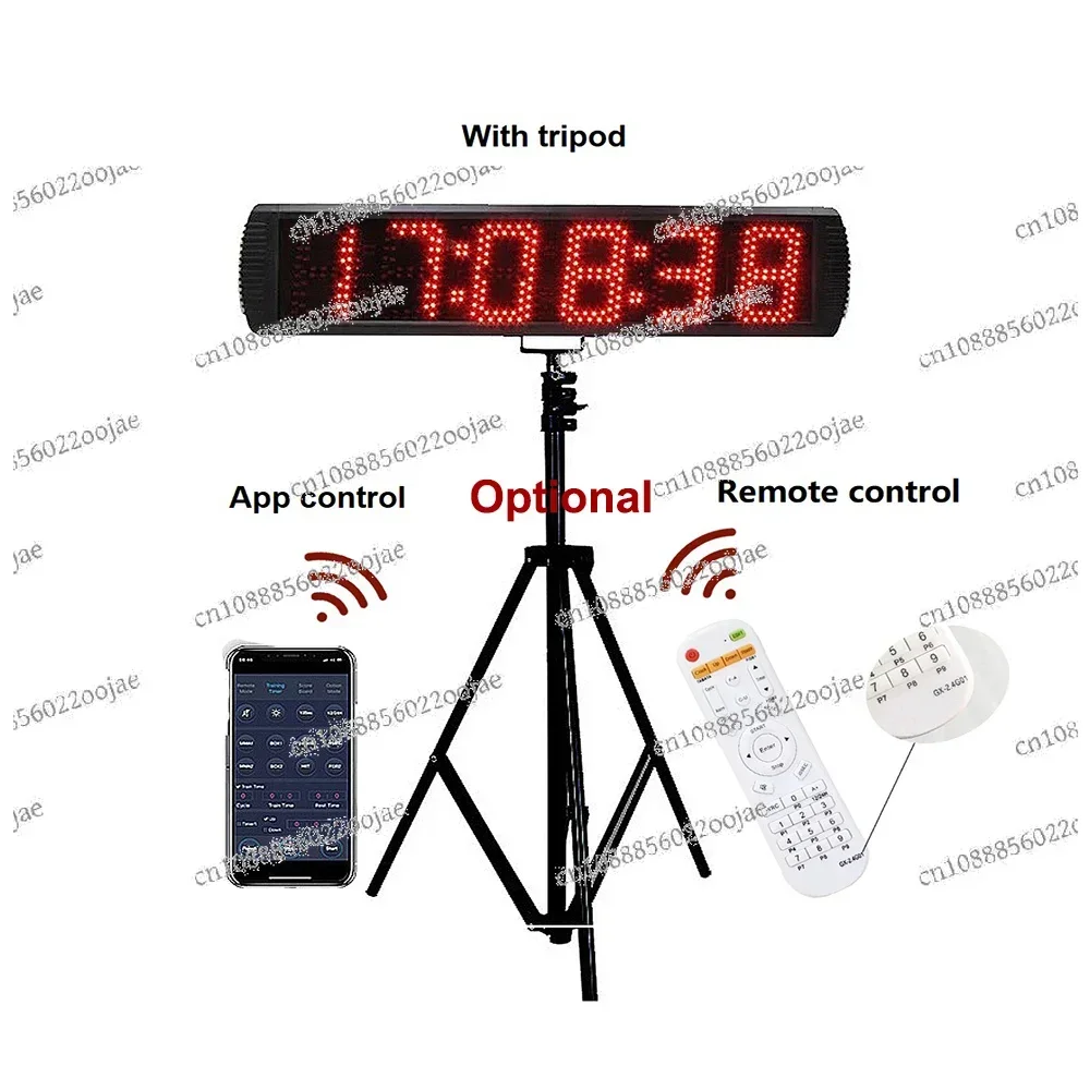 Outdoor LED Digital Stopwatch, Programmable Plug, Sports Timer, Hours Counter, Electricity, Timer, Wall Clock, 12V, 220V