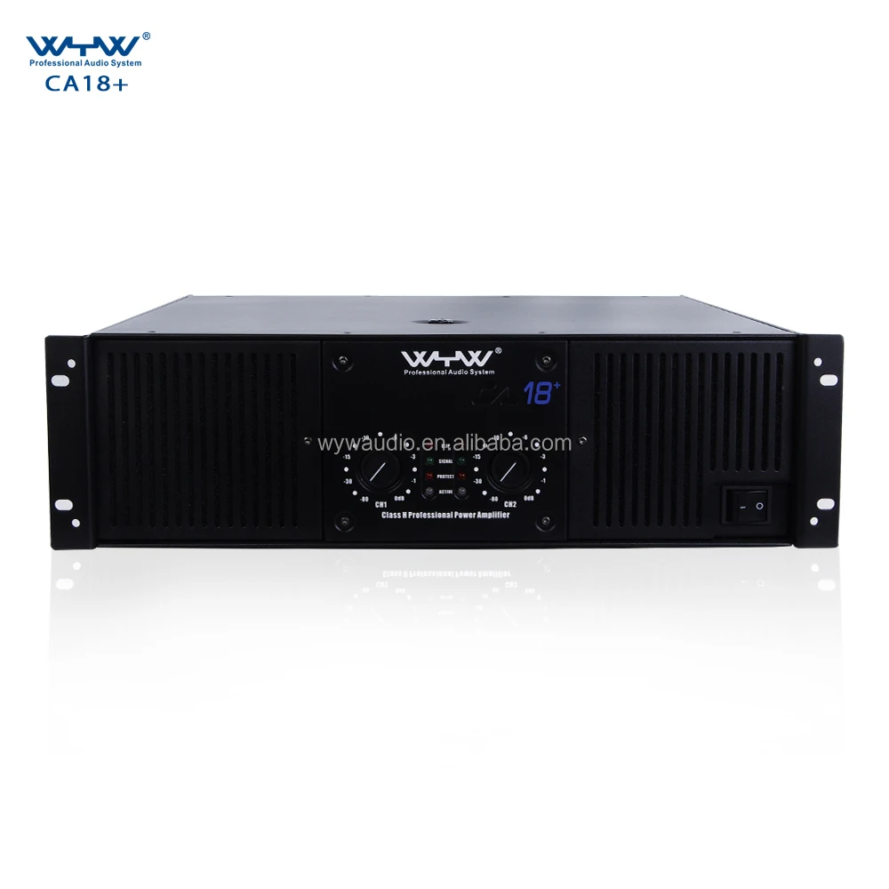 Audio Power Amplifier New Design Black Panel High Power Sound System For Stage DJ Band Live Show Performance 2 Channel Amp