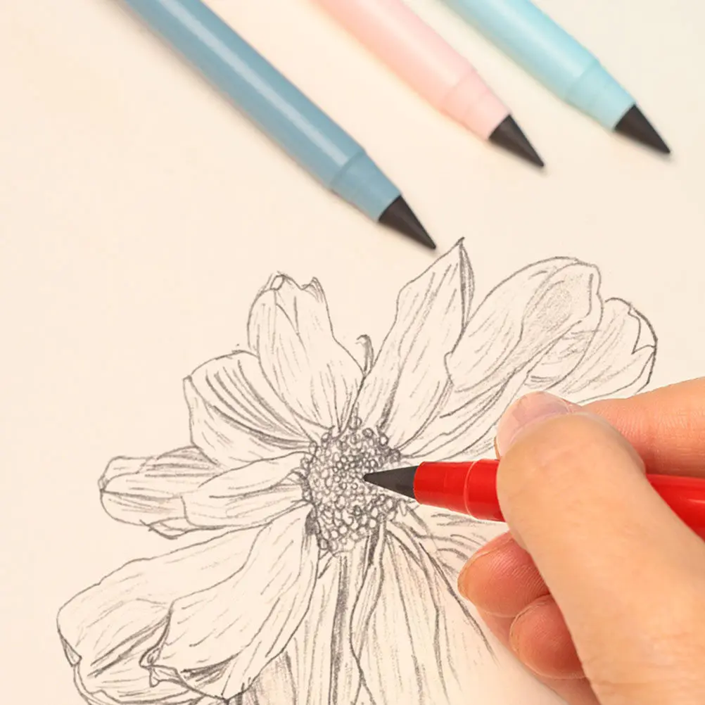 

10Pcs Everlasting Non Sharpening Pencils Lightweight Colored Inkless Sketch Drawing Writing Students Pencils for Drafting