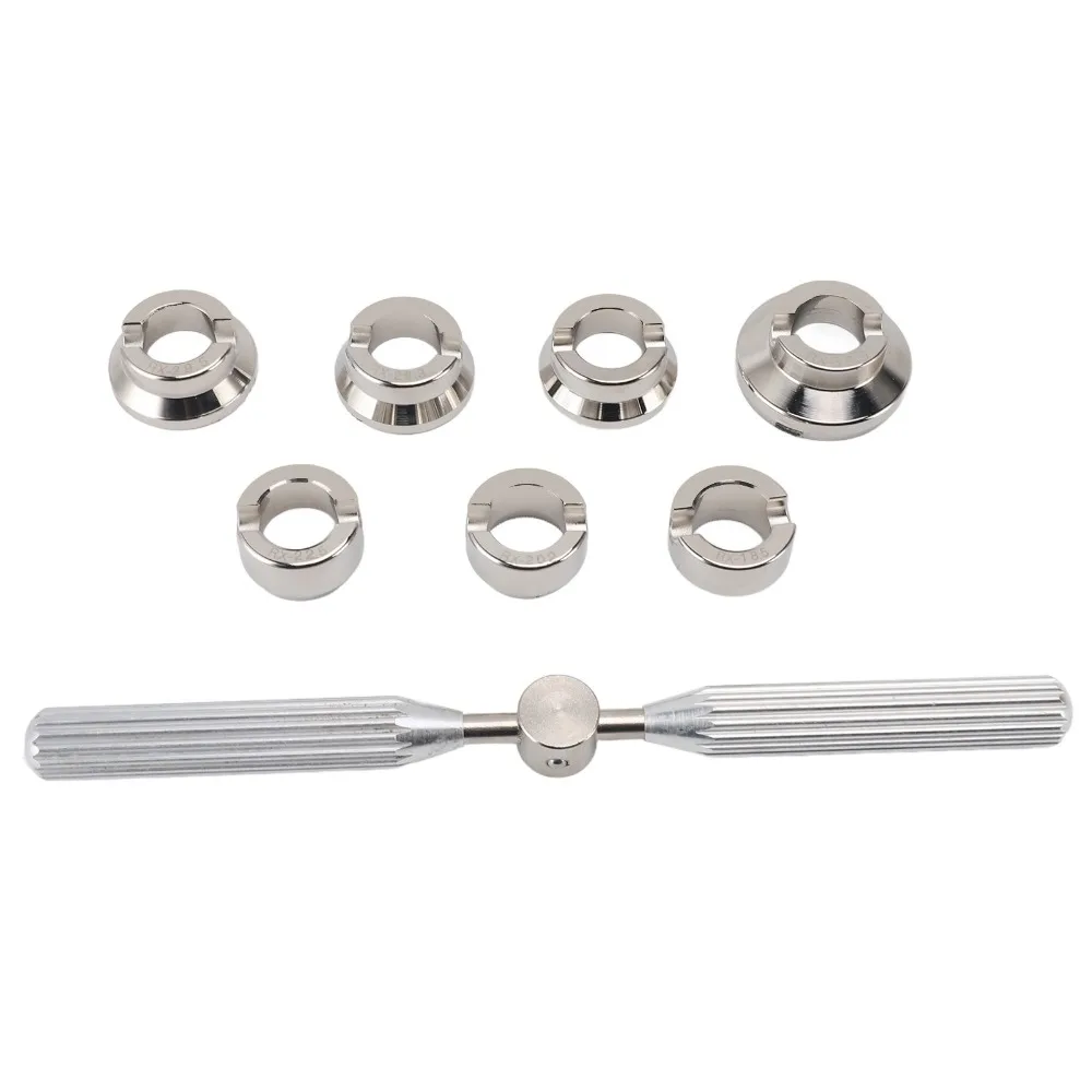 Versatile Silver Watch Back Case Opener Alloy Different Sizes Watch Case Closer Kit Watch Repair Tool Set Watch Maintenance