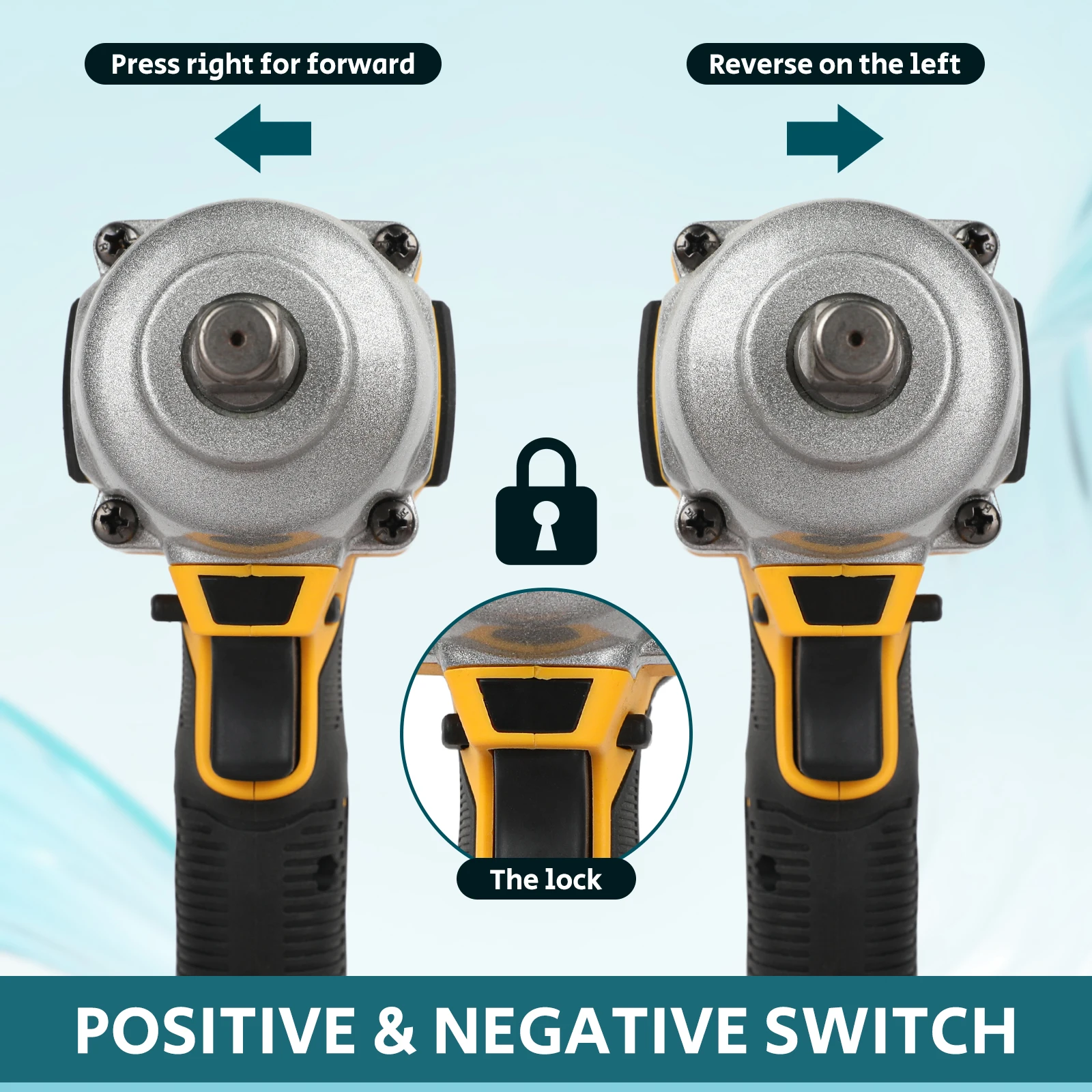 مفتاح ربط بدون فرش 1/2 بوصة عزم دوران عالي أداة طاقة لاسلكية لإصلاح/بناء تلقائي متوافق مع بطارية ديوالت 20 فولت #5