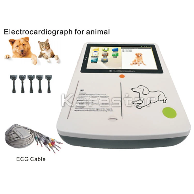 Hot Sales  Ecg Monitor Medical Electrode Reusable Device Holter Ecg Electrocardiogram 3/12 Channel Veterinary Ecg Machine