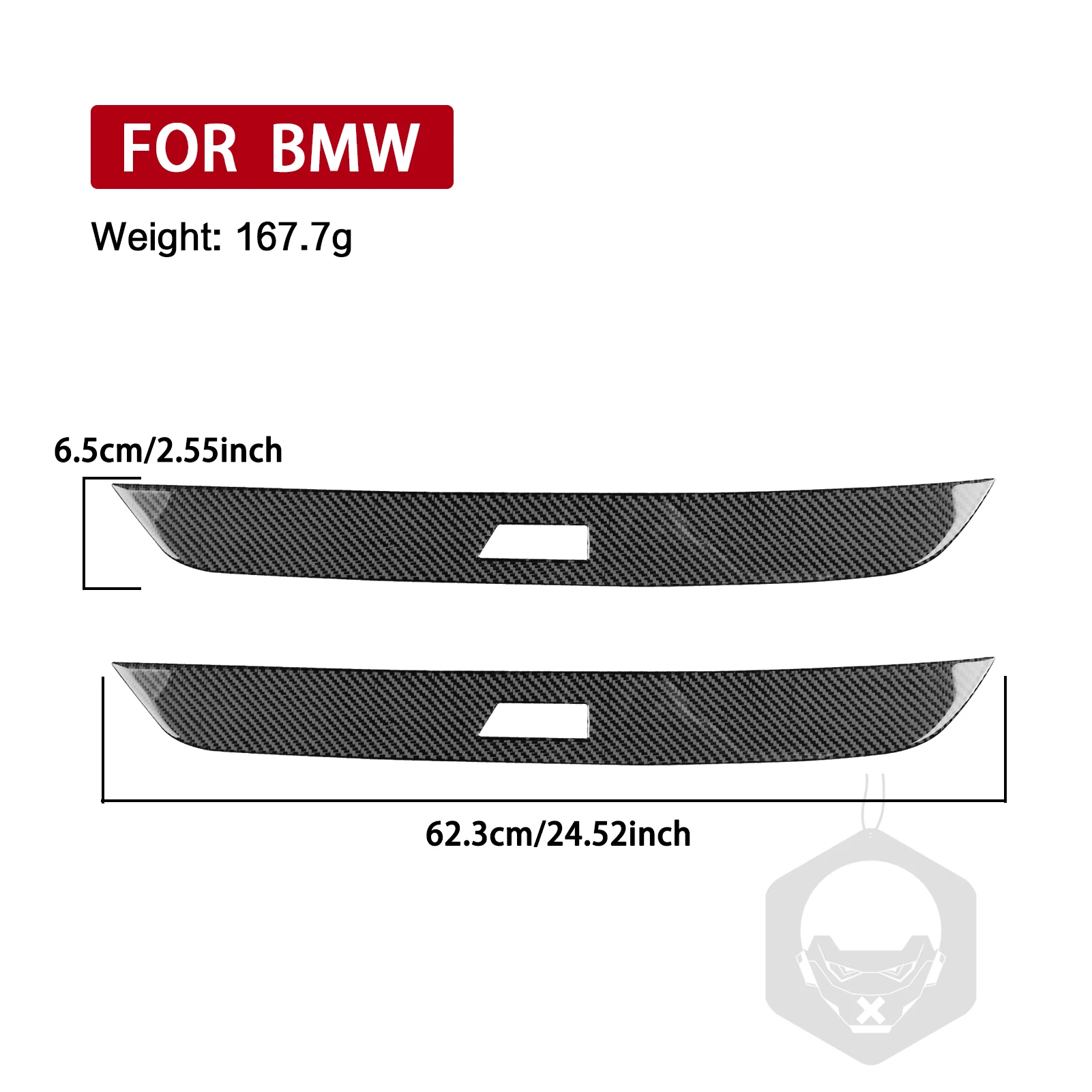 For BMW 7 Series G11 G12 2015-2022 Real Carbon Fiber Outer Sill Trim 2PCS Car Interior Decoration Accessories Styling Sticker view 3