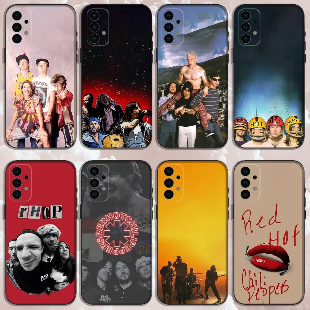 

R-Red Hot C-Chili Peppers Band Phone Case For Samsung Galaxy A13,A21s,A22,A31,A32,A52,A53,A71,A80,Soft Black Shell