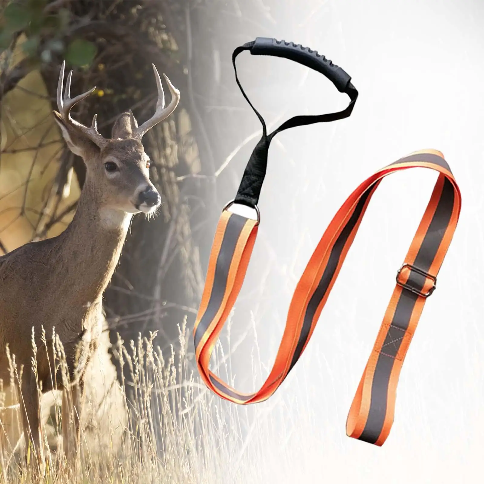 5xDeer Drag and Harness Deer Drag Sled المعدات الخارجية لـ Elk Farm Antelope M