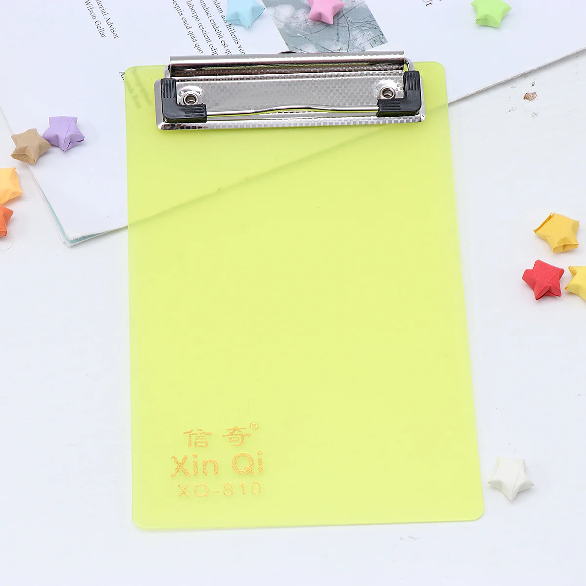 

6Pcs Plastic Clipboard Color Transparent Sheet with Hanging Loop Sturdy Non-Deforming Paper Holder for Teachers Students Profile
