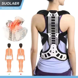 Adjustable Posture Corrector Reinforced Belt Lumbar Column Vest Back Support Strap Shoulder Spine Brace Neck Stretcher Trainer