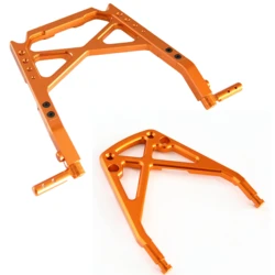 GTBRacing supporto per paraurti anteriore e centrale in metallo U per auto RC 1/5 HPI Baja 5B