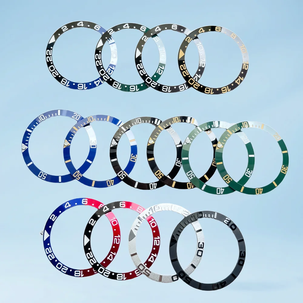 Безель для часов 38 мм х 30,6 мм, керамические модели, замена, подходит для 40 мм, автоматический GMT SUB SKX 007, аксессуары для ремонта, кольцо для корпуса