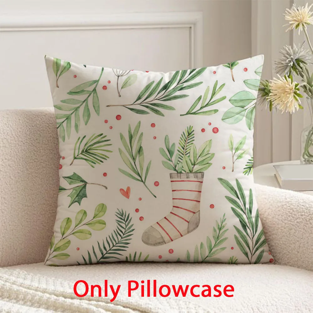 

winter Pillow cover new year decorative 45x45 cushions cover for Christmas pillow case for Xmas gift