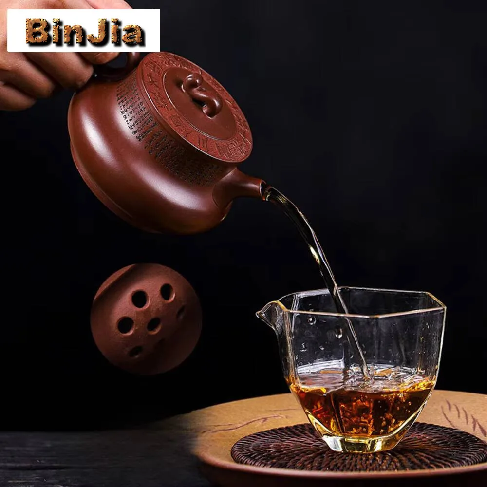 220 مللي الصينية ييشينغ الأرجواني الطين إبريق الشاي اليدوية الجمال التنين الدم الرمال تصفية Teaware الكلاسيكية Zisha الشاي الملحقات
