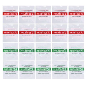 25 buah/banyak Bubuk Penyangga PH 4.00/6.86/9.18 Titik Kalibrasi Pengukur PH Aksesori Alat Solusi Kalibrasi Untuk Pengukur Uji PH 12 bubuk kalibrasi ph penjualan terbaik - №