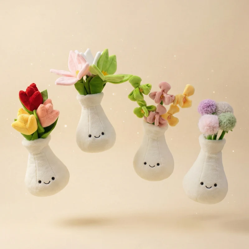 

Серия реалистичных цветочных композиций: Тюльпаны/Лилии/Одуванчики – плюшевые мягкие игрушки для декора книжной полки, мягкие куклы для девочек, подарки