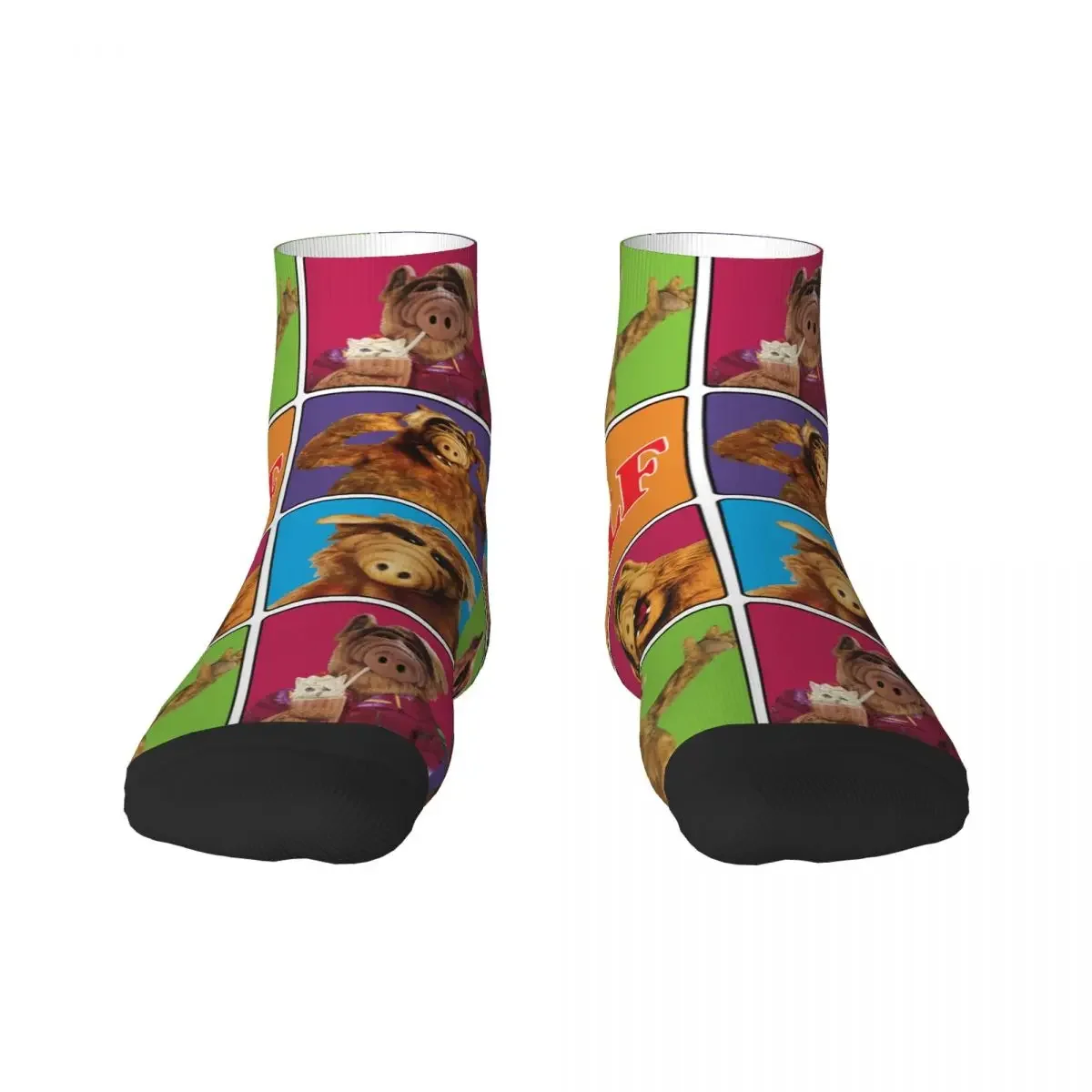 Alien Life Form ALF Meme Collage Men Women Crew Socks Unisex Fun 3D Printed Sci Fi TV Show Dress Socks