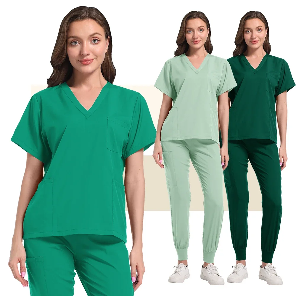 

High quality selling hospital uniform wholesale blouse and pants medical women nursing set spa s