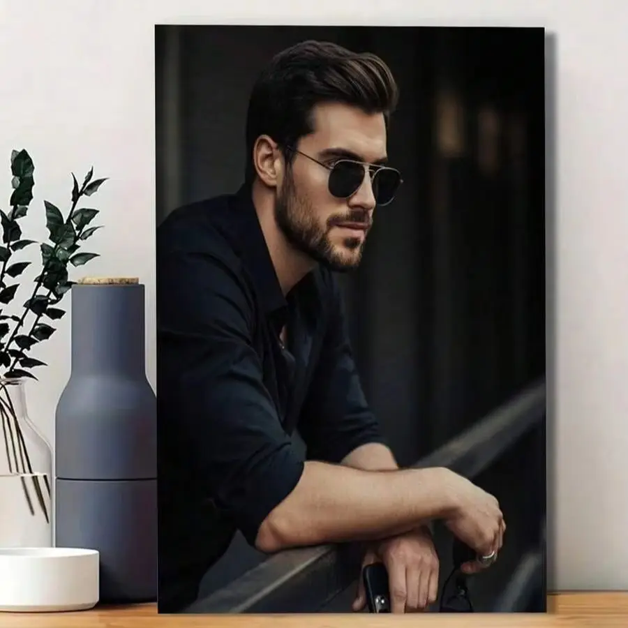 1PC Custom Photo Canvas Frameless Fabric Poster for Friends, Personal Portrait Wall Art, Birthday Gift & Bedroom Wall Decor